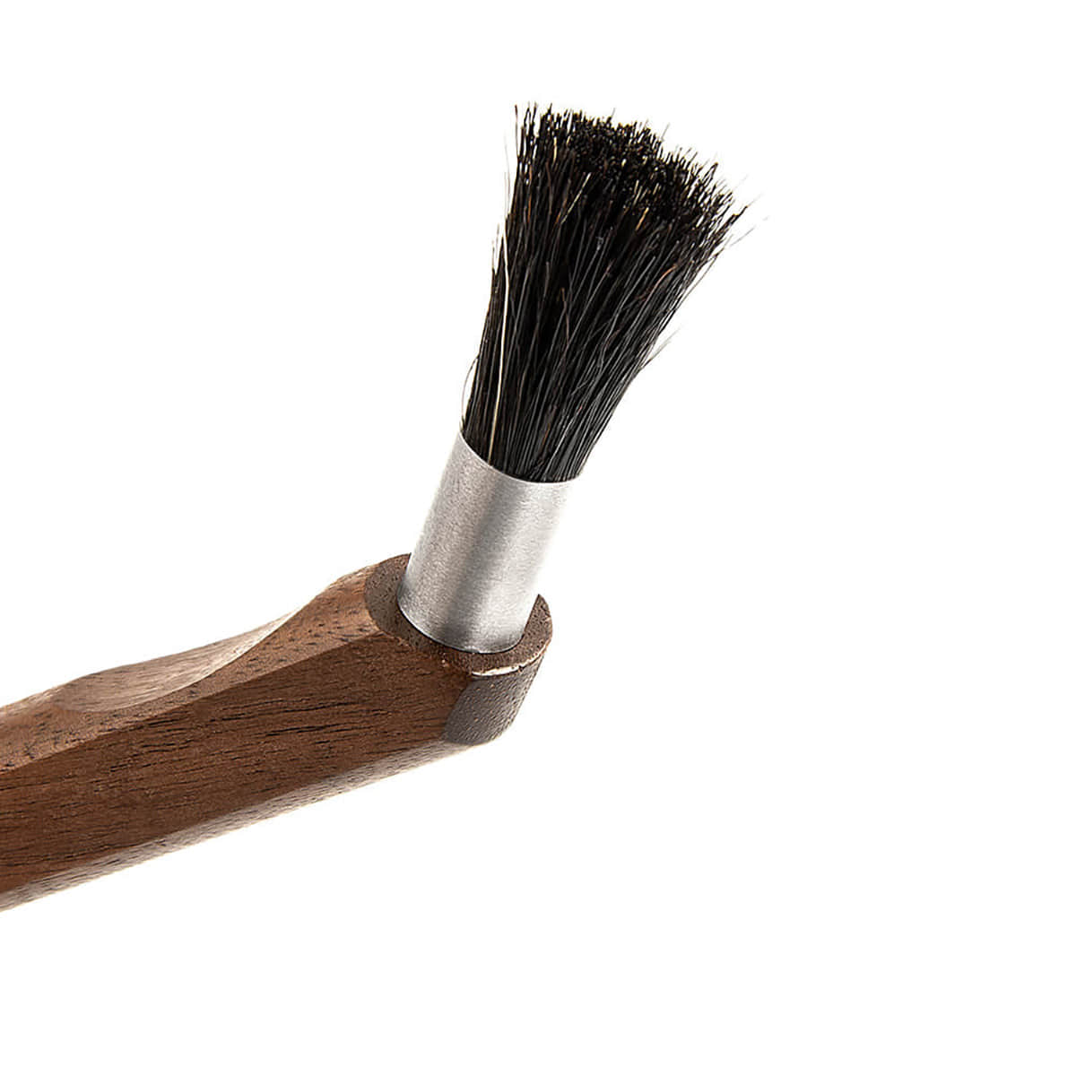 Crank Walnut Bristle Brush Grinder Coffee Machine Powder Cleaning Brush