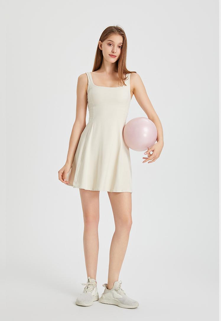 Sports Jumpsuit Backless Running Fitness Tennis Dress