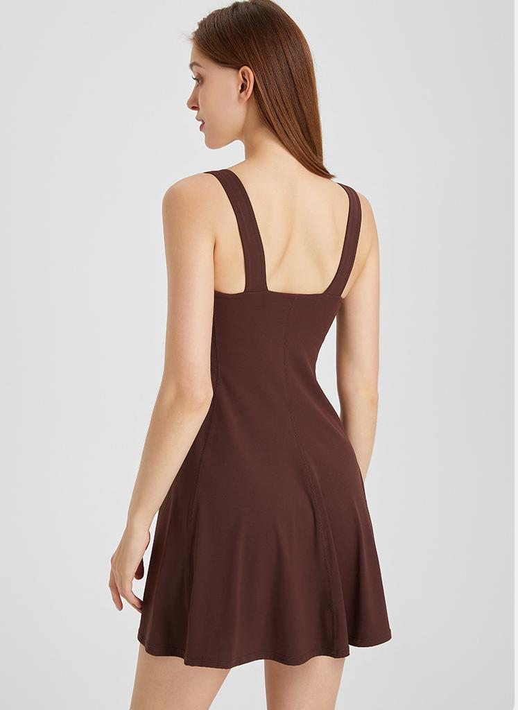 Sports Jumpsuit Backless Running Fitness Tennis Dress