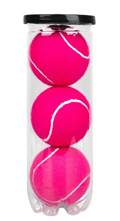 Custom Logo Rose Pink Adult Pressurized Tennis 3 Balls Can