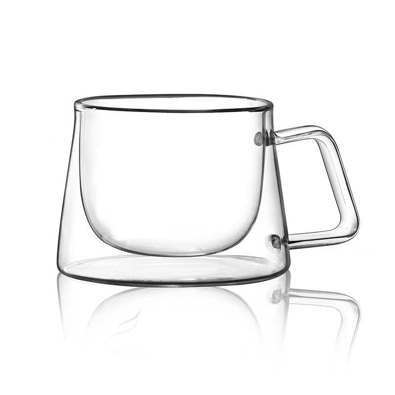 Coffee Glass Transparent Mug Double Layer Insulated Borosilicate Glass Cup