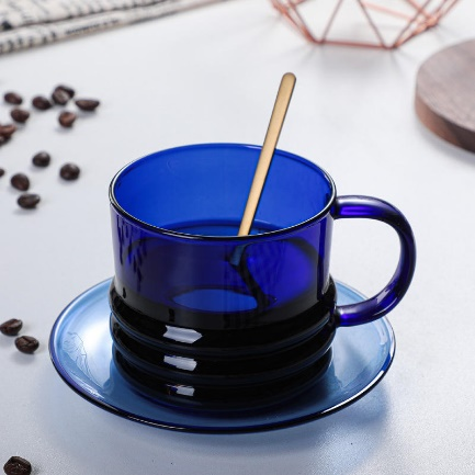 Coffee Mug Thickened Colored Glass With Handle High Borosilicate Heat Resistant Glass Tea Cup