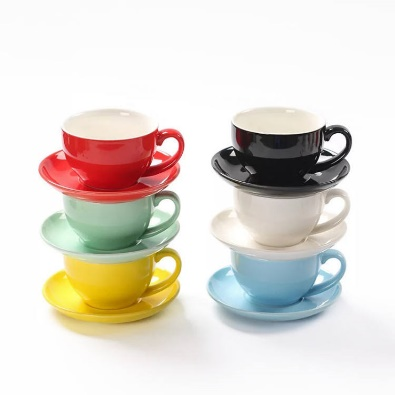 Customize Classical Ceramic With Saucer Espresso Coffee Mug Cafe Household Tea Coffee Cup