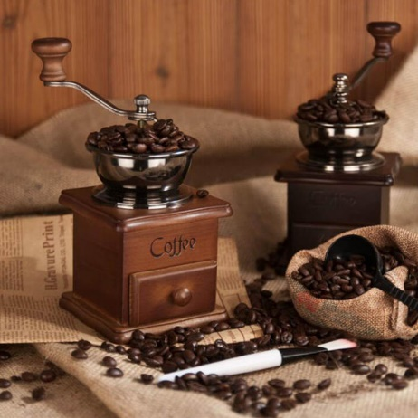Wood Retro Manual Coffee Bean Grinding Machine
