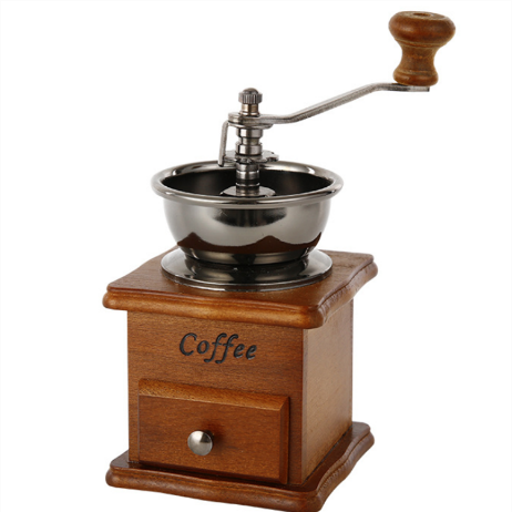 Wood Retro Manual Coffee Bean Grinding Machine